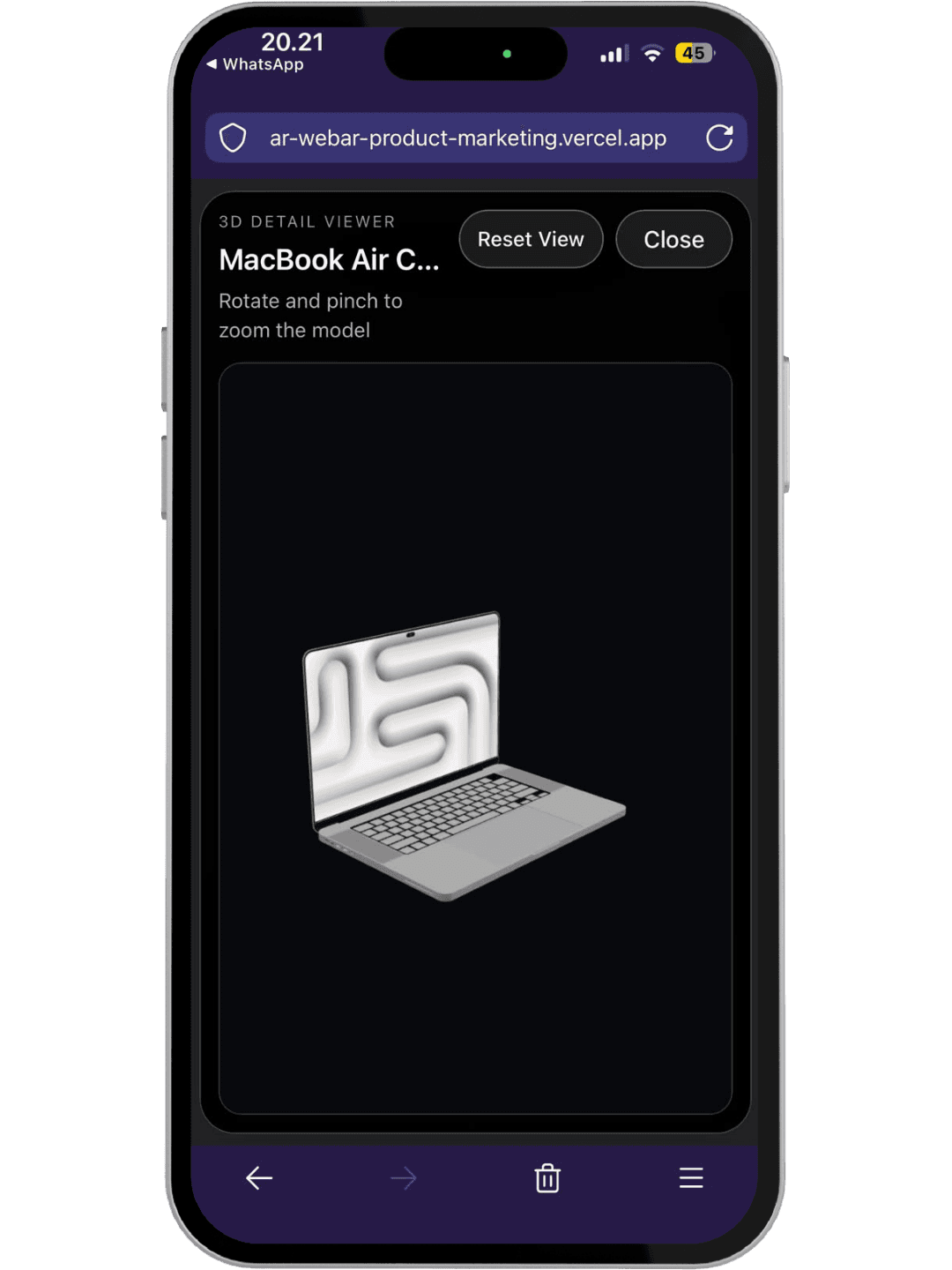 AR WebAR Product Marketing mockup 2